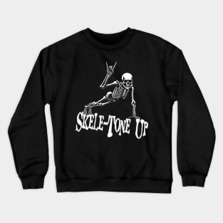 Funny Fitness Metalhead Skeleton Crewneck Sweatshirt